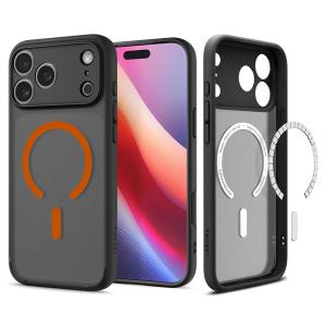 iPhone 17 Pro Max Case Ultra Hybrid Magfit Frost Black Orange