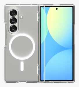 Galaxy Z Fold7 Ultra Hybrid Pro MagFit Clear White