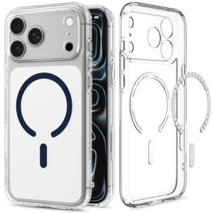 Ultra Hybrid Case for iPhone 18 Pro/ 17 Pro - MagFit Clear Deep Blue