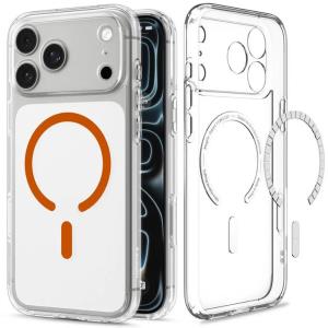 Ultra Hybrid Case for iPhone 18 Pro/ 17 Pro - MagFit Clear Orange
