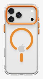 Ultra Hybrid Optik S Case for iPhone 18 Pro Max/ 17 Pro Max - MagFit Clear Orange