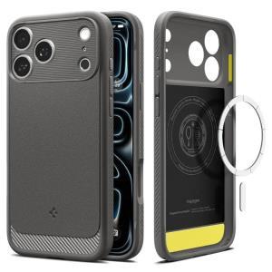 Rugged Armor Case for iPhone 18 Pro Max/ 17 Pro Max - MagFit Gray