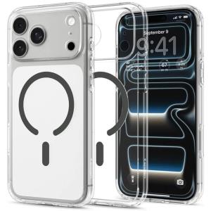 Ultra Hybrid Case for iPhone 18 Pro Max/ 17 Pro Max - MagFit Clear Graphite