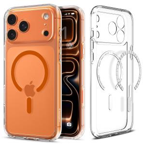 Ultra Hybrid Case for iPhone 17 Pro - MagFit Clear Orange