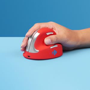 He Sport Ergonomic Mouse Right Handed Bluetooth Red