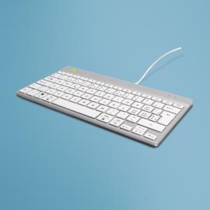 Ergonomic Kb Comp Qwertz(ch) Wired White